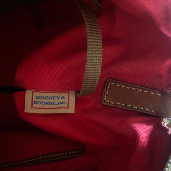 Dooney & Bourke Bristol Caramel Pebbled Leather Satchel - Picture 9 of 11